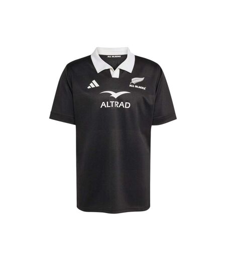Polo Rugby Motif/style Nouvelle-zélande Homme Tout Noir Adidas
