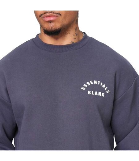 Sweat Motif/style Arc Homme Gris Foncé Blank Essentials