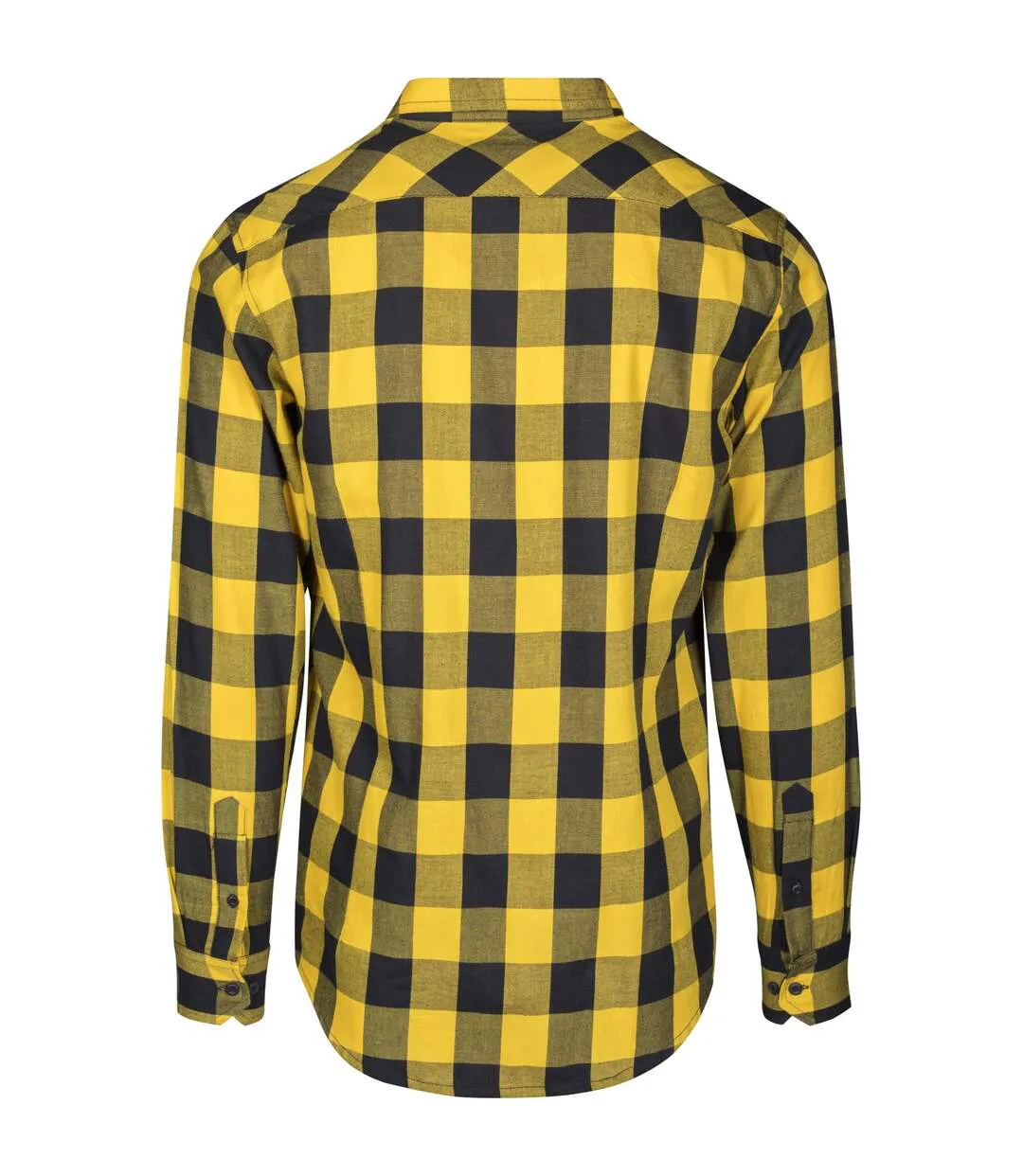 Chemise Motif/style À Carreaux Homme Noir Jaune Urban Classics-2