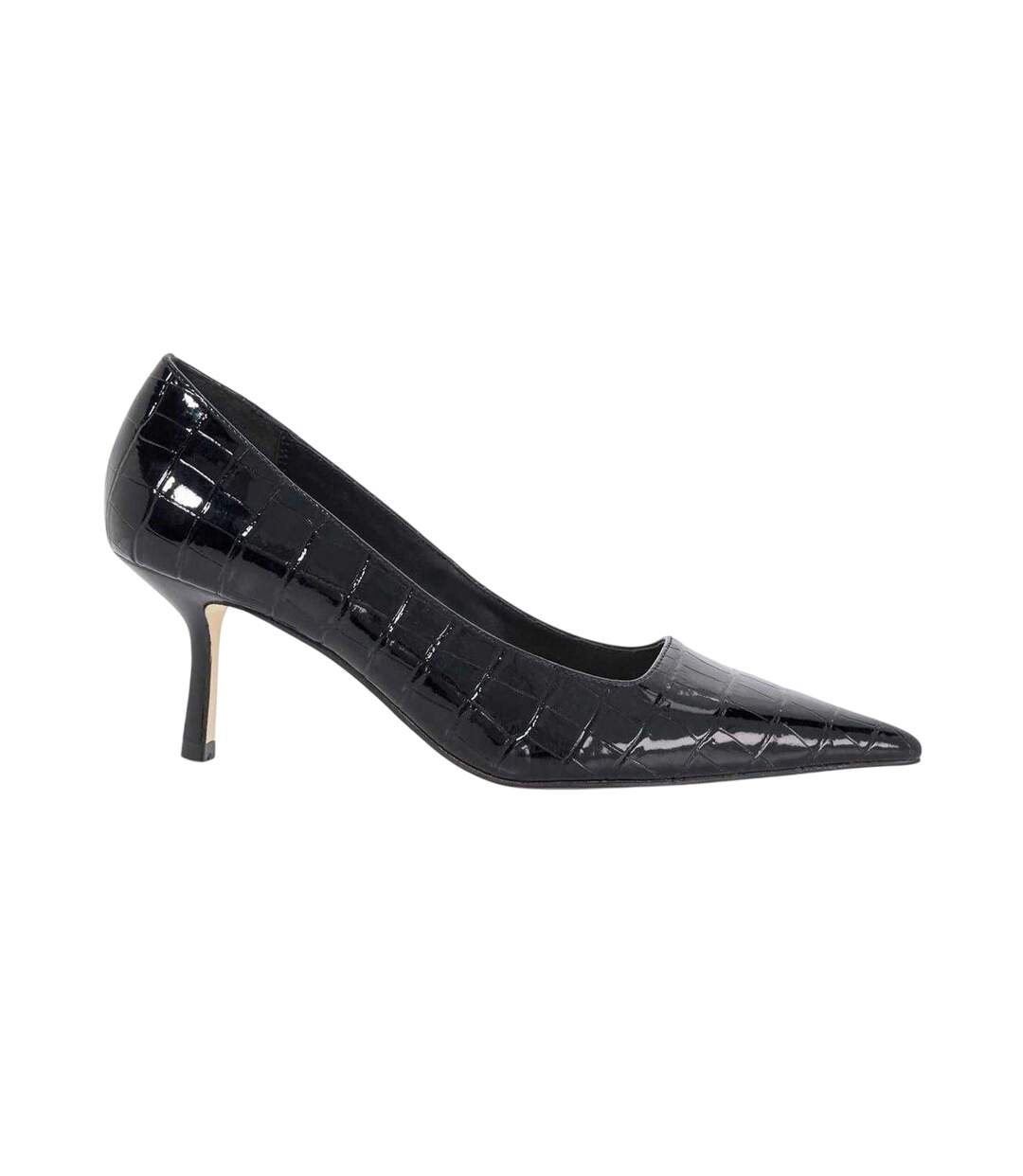 Escarpins Motif/style Imprimé Crocodile Bexton Femme Noir Dune London-4