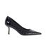 Escarpins Motif/style Imprimé Crocodile Bexton Femme Noir Dune London-4