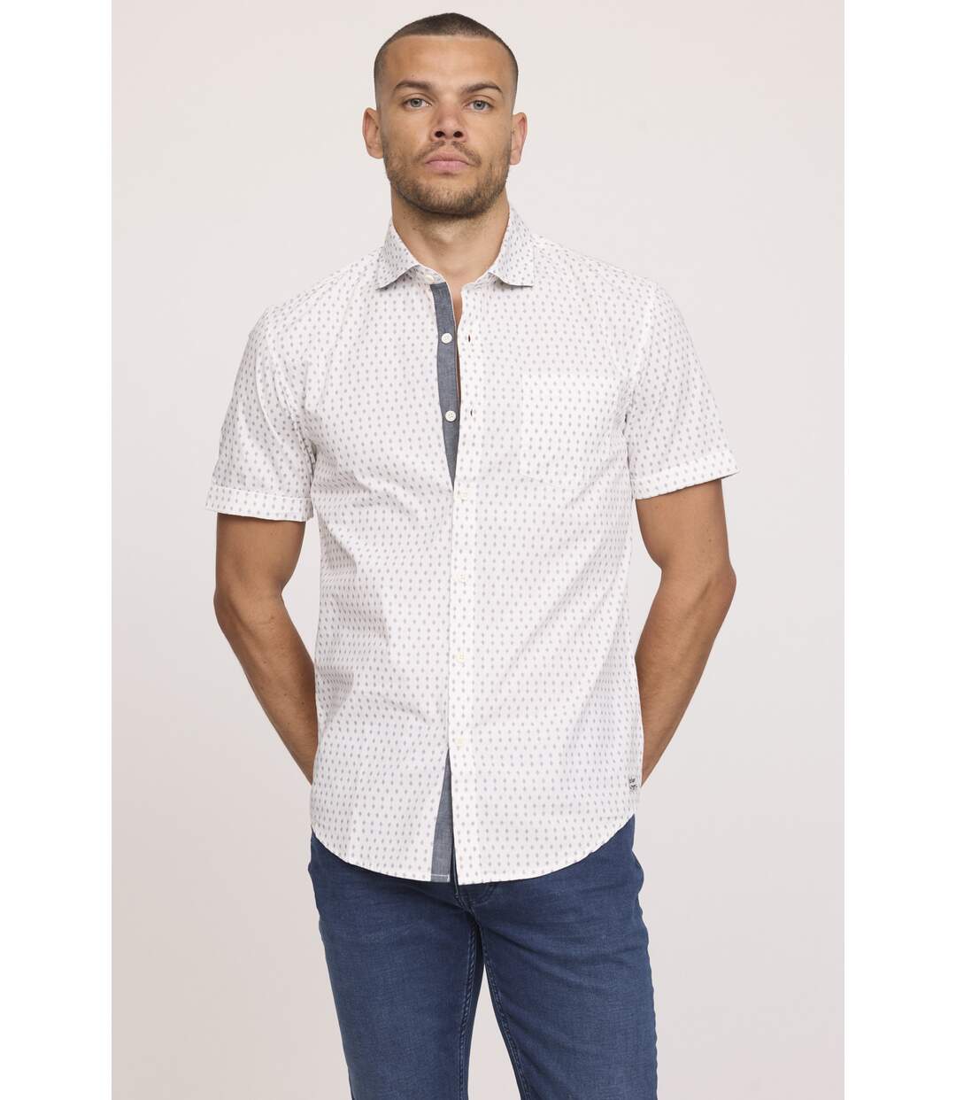 Chemise manches courtes coton regular DOULY MC-2