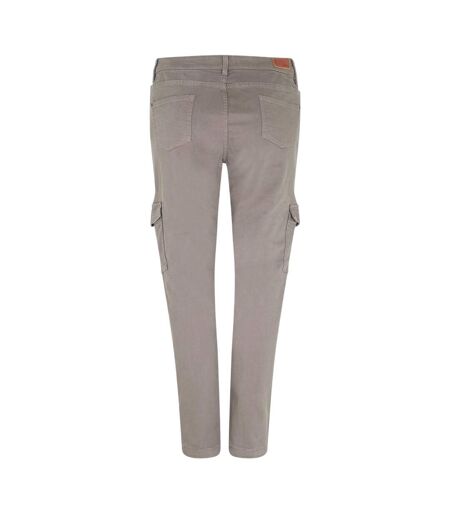 Womens/ladies Utility Pocket Straight Leg Trousers Grey Musto