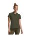 Polo Femme Vert Kaki Foncé Russell-1