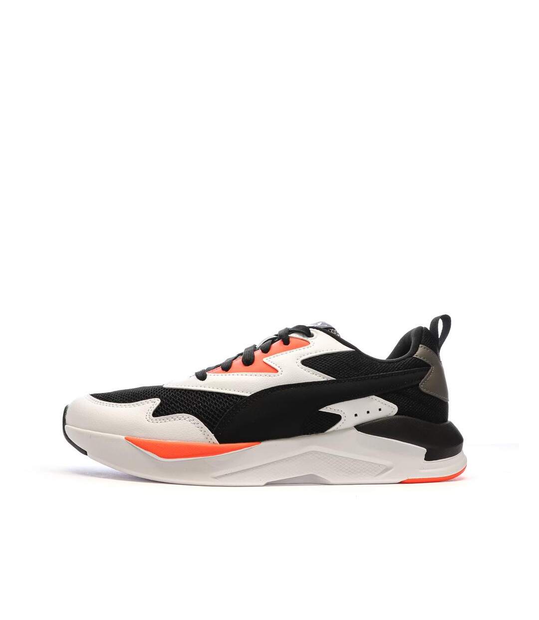 Baskets blanches/noires/orange homme puma x-ray lite-1