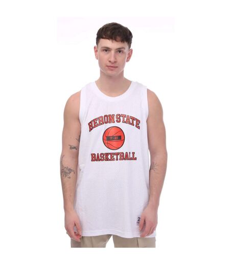 Mens 23 tank top white/red Heron Preston