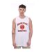Mens 23 tank top white/red Heron Preston-1