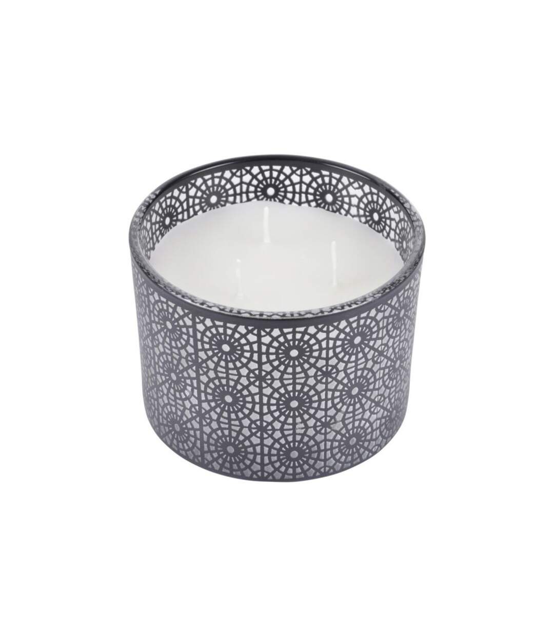 Bougie Parfumée 3 Mèches Graphic Ethnic 11cm Noir-1