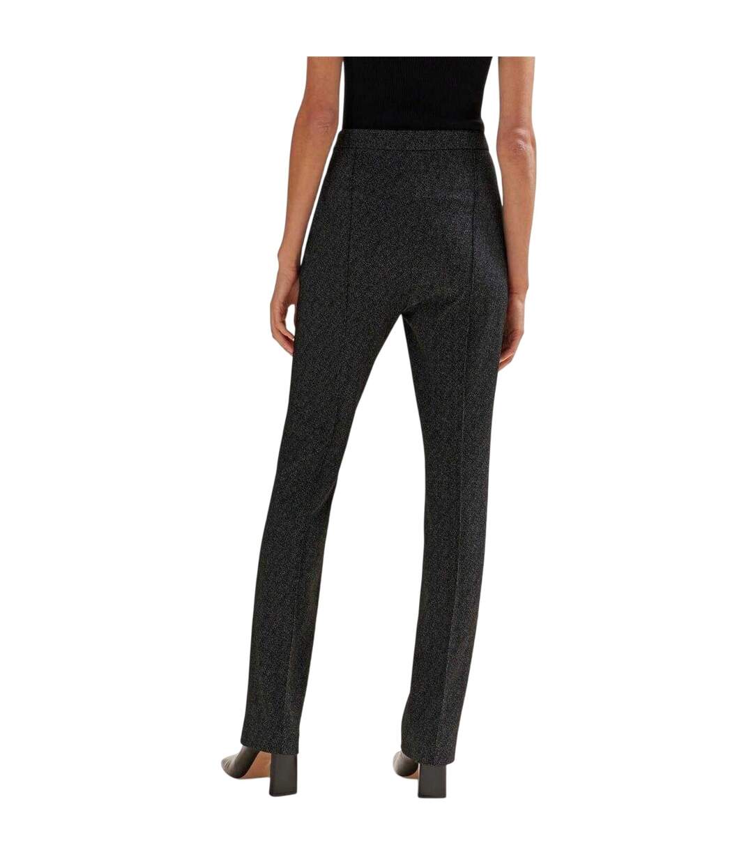 Pantalon Motif/style Texturé Tubeka Femme Noir Boss-3