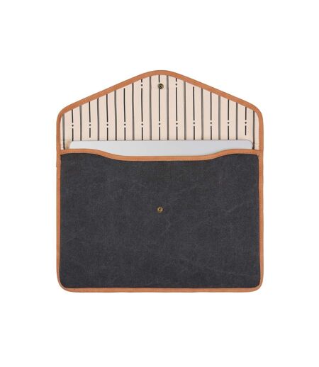 Bosler recycled canvas laptop sleeve one size black Vinga