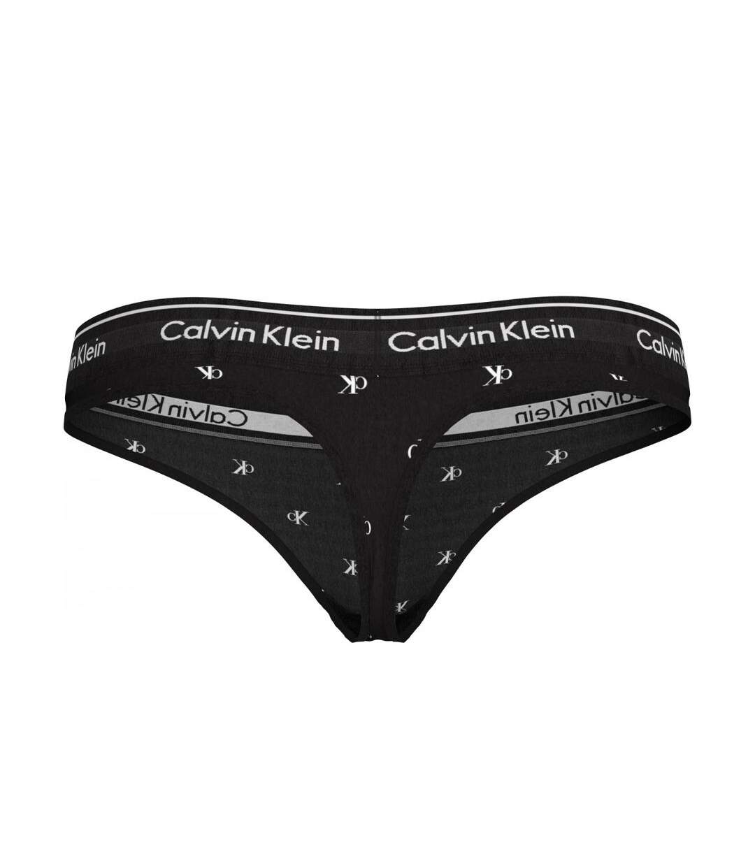 String Noir Femme Calvin Klein Jeans ThongGS - M