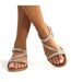 Sandales Blaise Femme Rose Marron Lunar-1