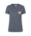 Womens/ladies Aviemore Mountain T-shirt Dark Blue Mountain Warehouse-1