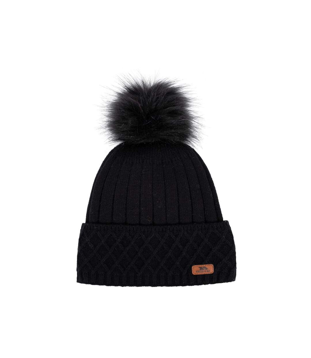 Womens/ladies Sherbet Beanie Black Trespass-3
