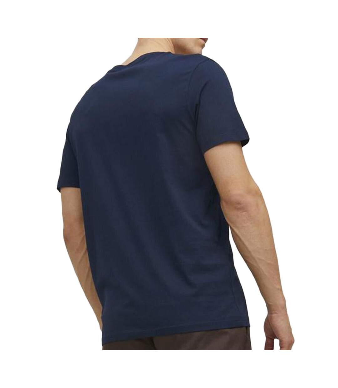 T-shirt Marine Homme Jack & Jones Basic V - L