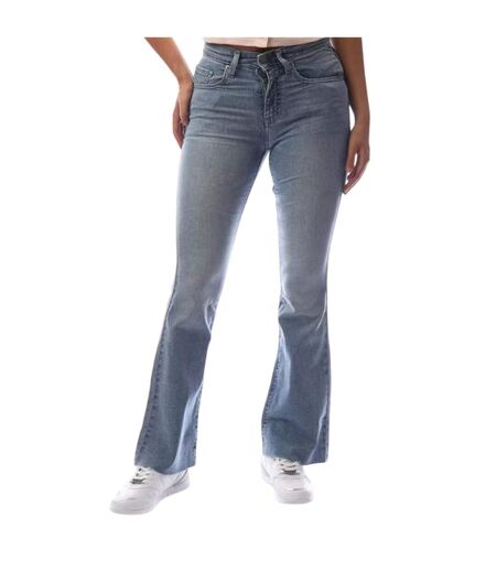Womens/ladies 5 Pockets Flared Jeans Blue Levis