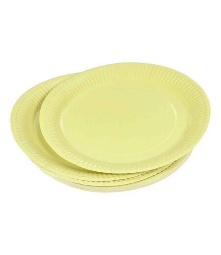 Lot de 20 Assiettes en Carton Vitamine 23cm Tilleul