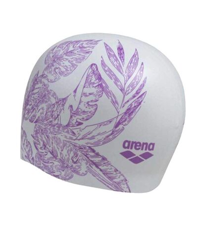 Bonnet de bain blanc/violet femme arena sirene - taille unique