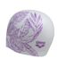 Bonnet de bain blanc/violet femme arena sirene - taille unique-1