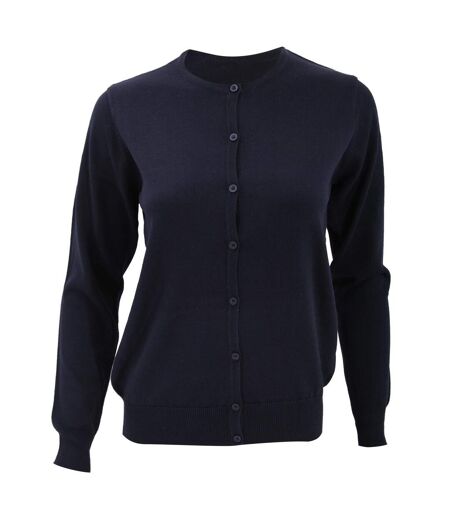 Cardigan À Col Rond Pour Femmes / Tricot Pour Dames Bleu Marine Kustom Kit