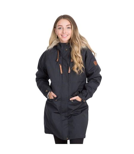 Womens/ladies Faithful Waterproof Jacket Dark Grey Trespass