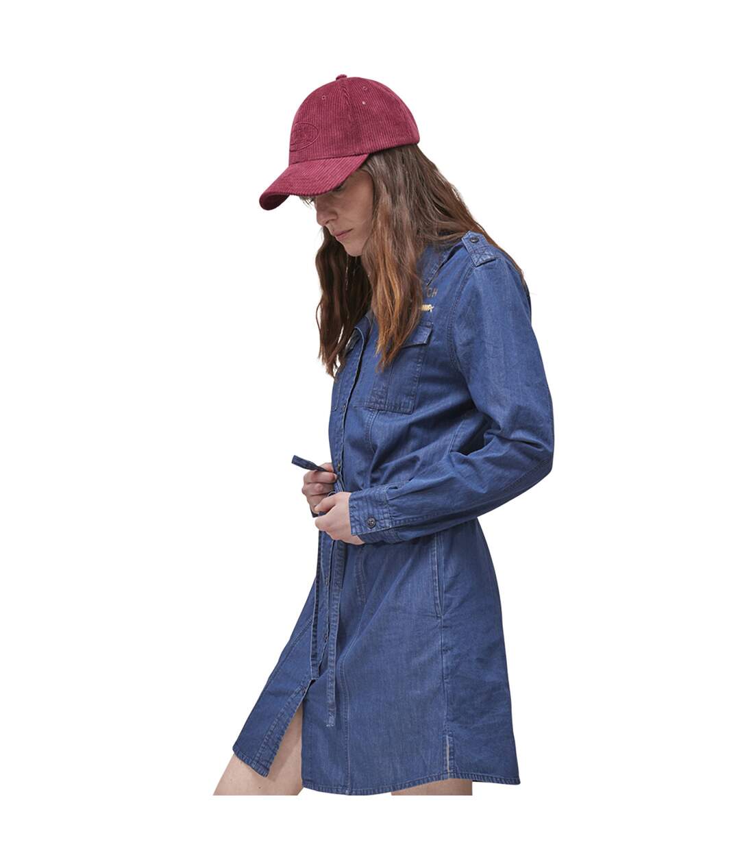 Robe femme effet jean en coton Den Vondutch-3