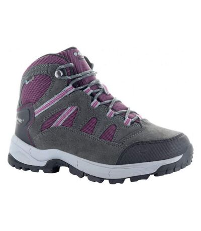 Hi-Tec Womens/Ladies Bandera Lite Suede Walking Boots (Charcoal/Amaranth) - UTCS787