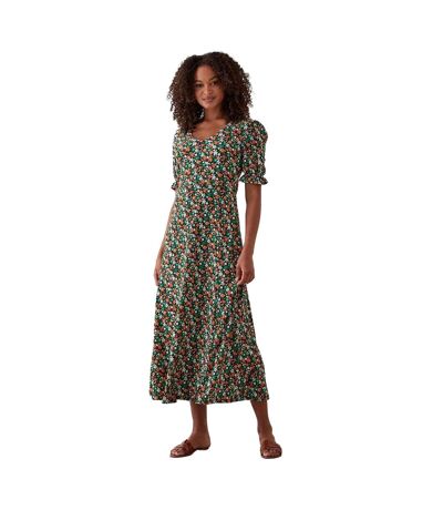 Dorothy Perkins Womens/Ladies Ditsy Print V Neck Tall Short-Sleeved Midi Dress (Multicolored) - UTDP1908