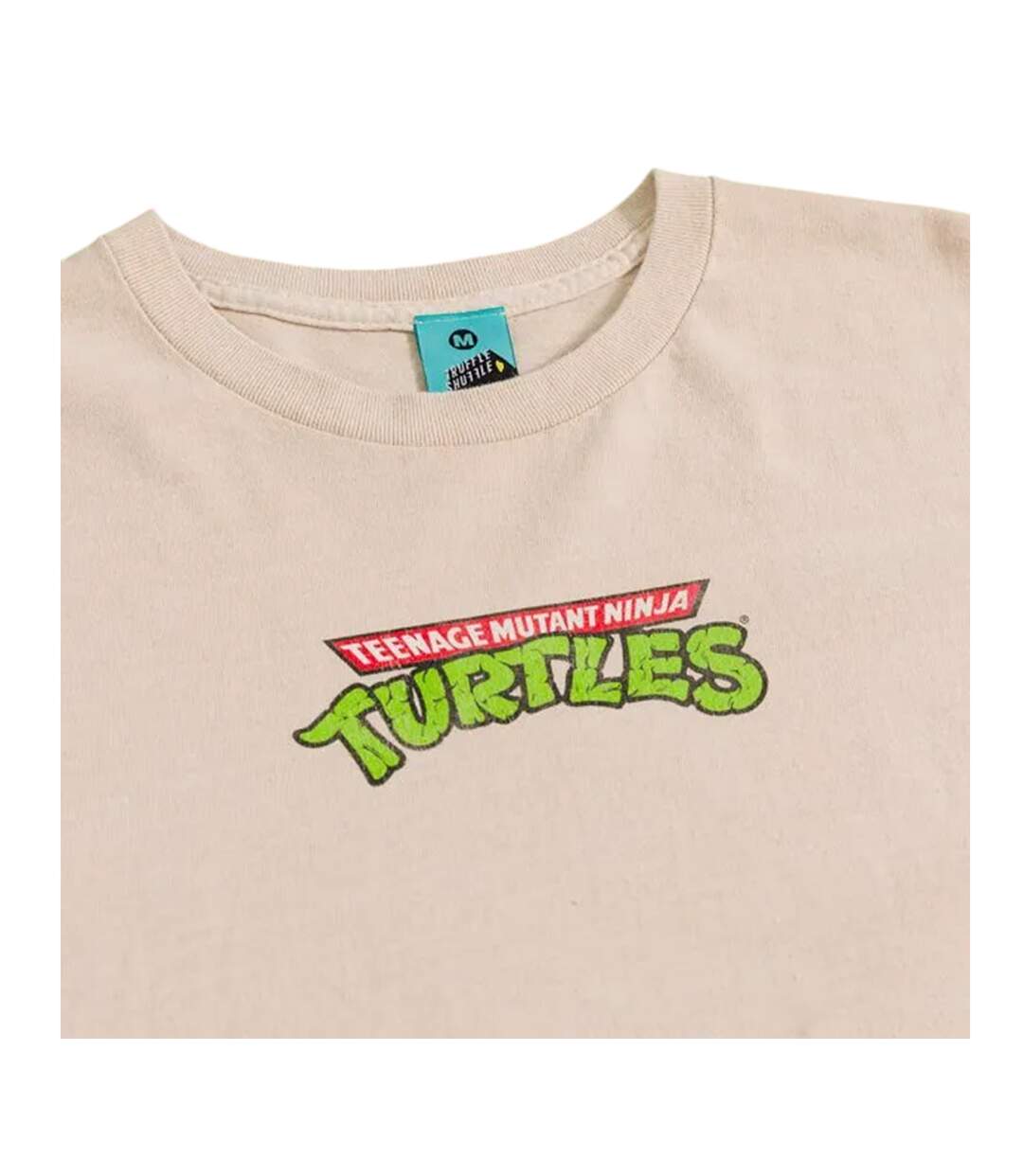 Unisex Adult Vintage Wash T-shirt Natural Teenage Mutant Ninja Turtles-3