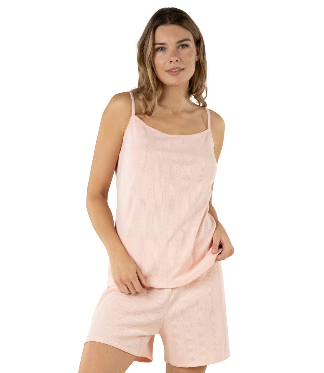 Pyjama court femme Maille Athena-2