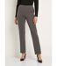 Pantalon droit taille semi-élastiquée-1