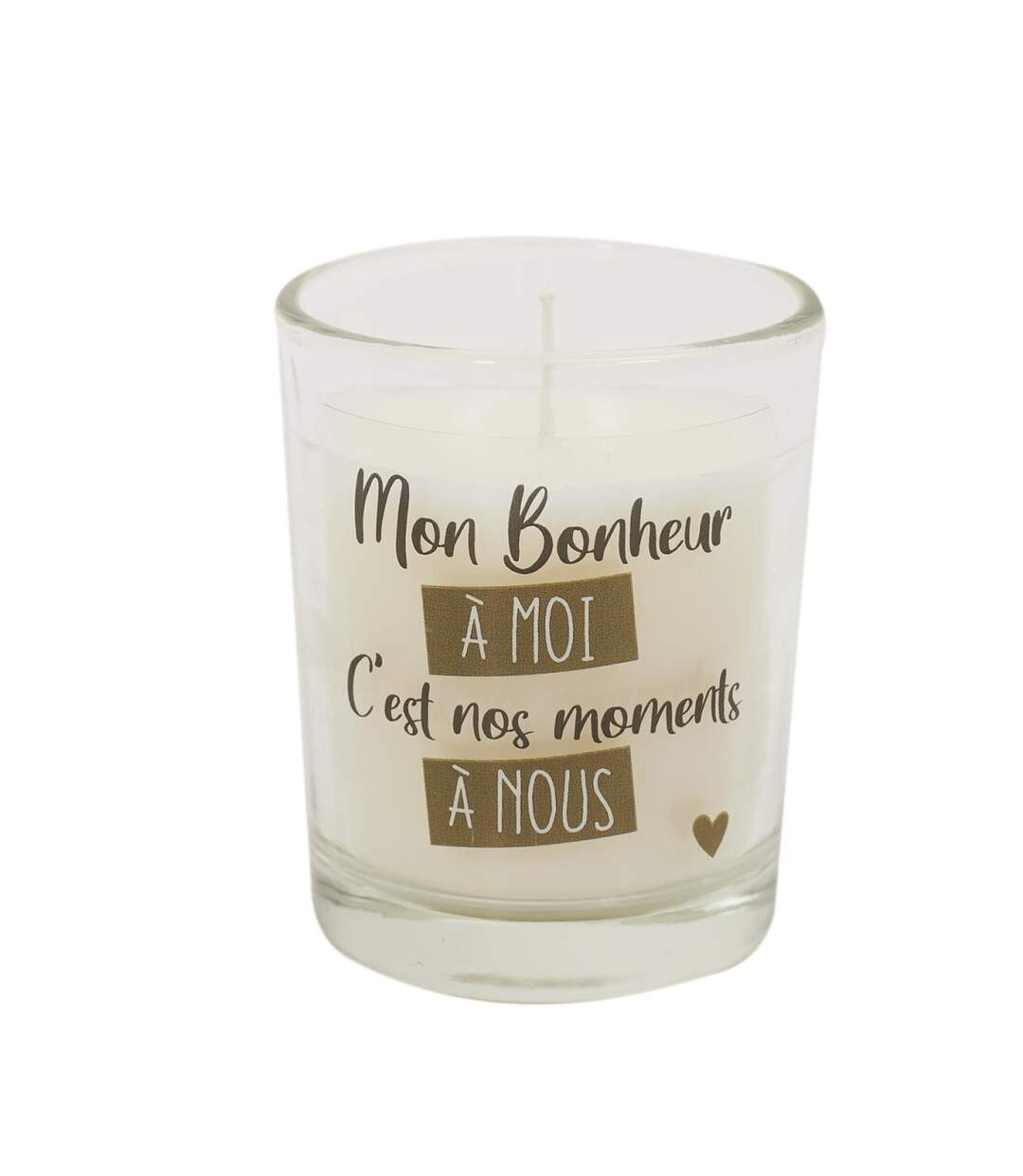 Coffret 5 Bougies Parfumées Mon Amour 50g Blanc & Rouge-5