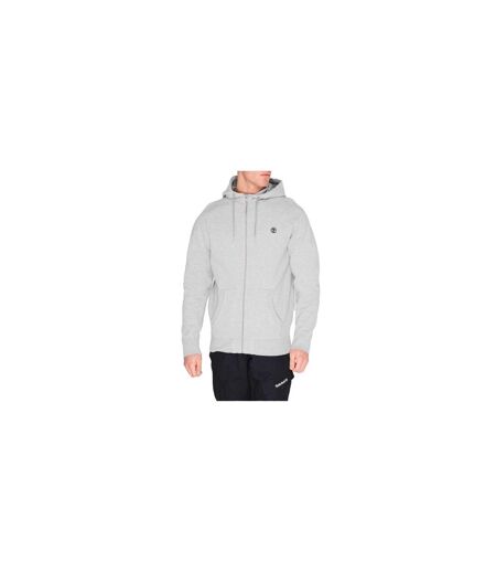Mens Cotton Blend Lightweight Raglan Full Zip Hoodie Medium Grey Timberland