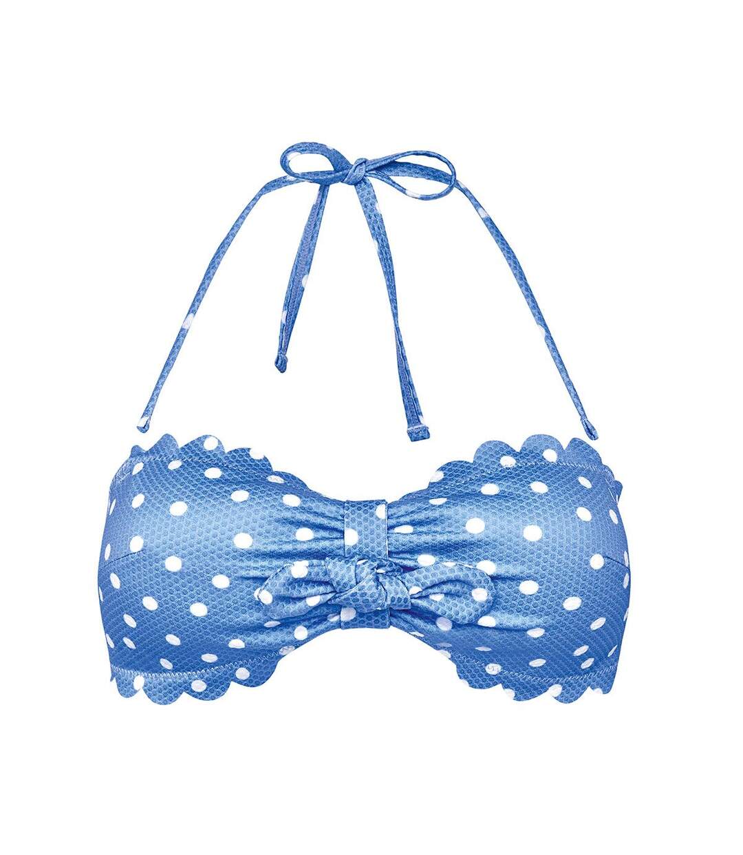 Haut de maillot bandeau bleu Coquillage-1