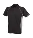 Polo Performance Homme Noir Gris Foncé Finden & Hales-1