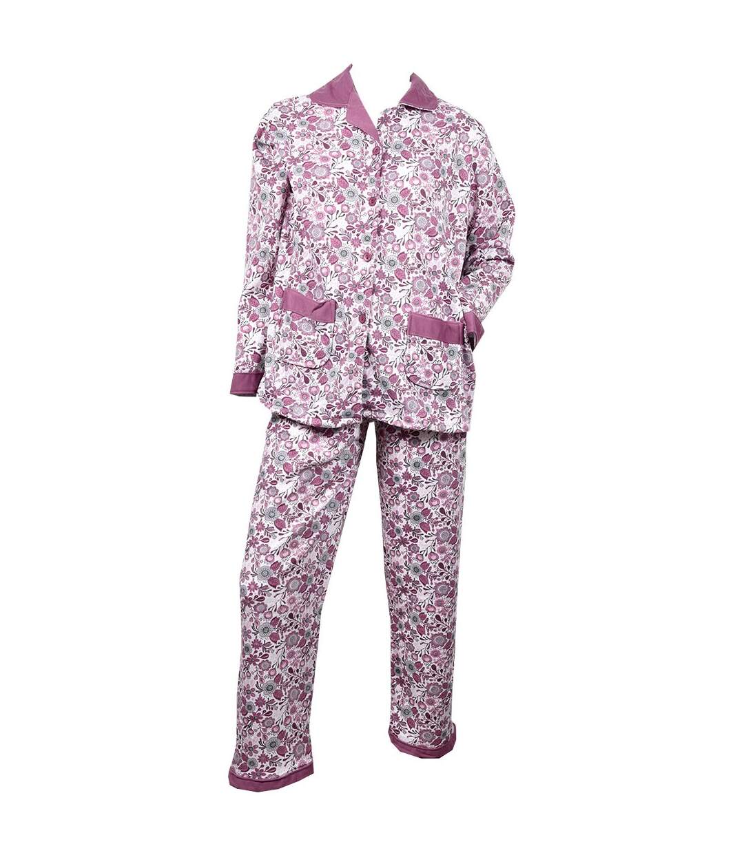 Pyjama Femme Long Boutonné Confort 1011 Pack de 3 Pyjamas-2