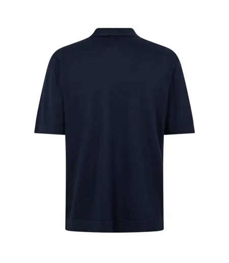 Polo Manches Courtes Homme Bleu Foncé Boss