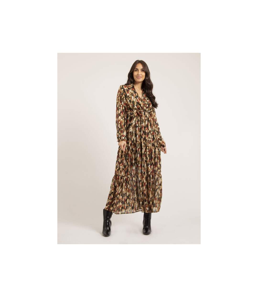 Robe longue motifs IDETTA - Dona X Lisa