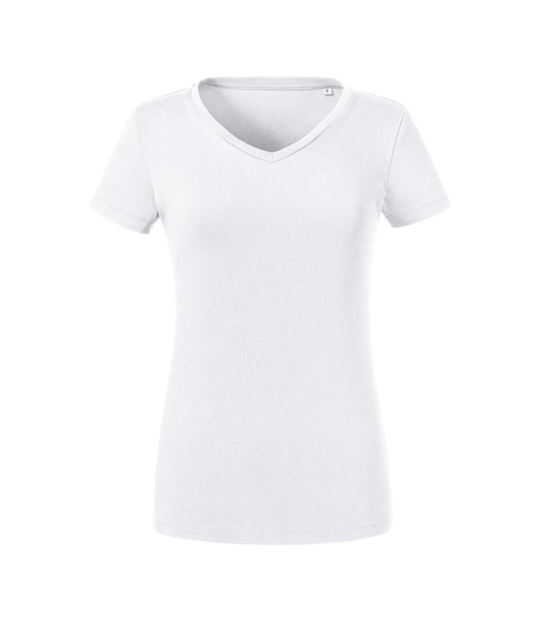 T-shirt femme blanc Russell-1