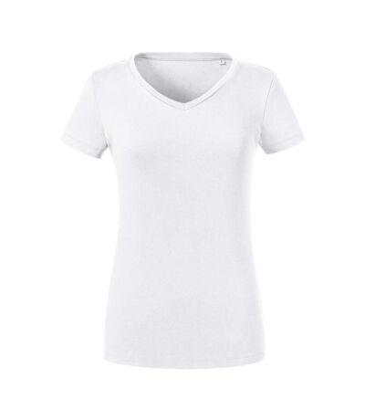 T-shirt femme blanc Russell