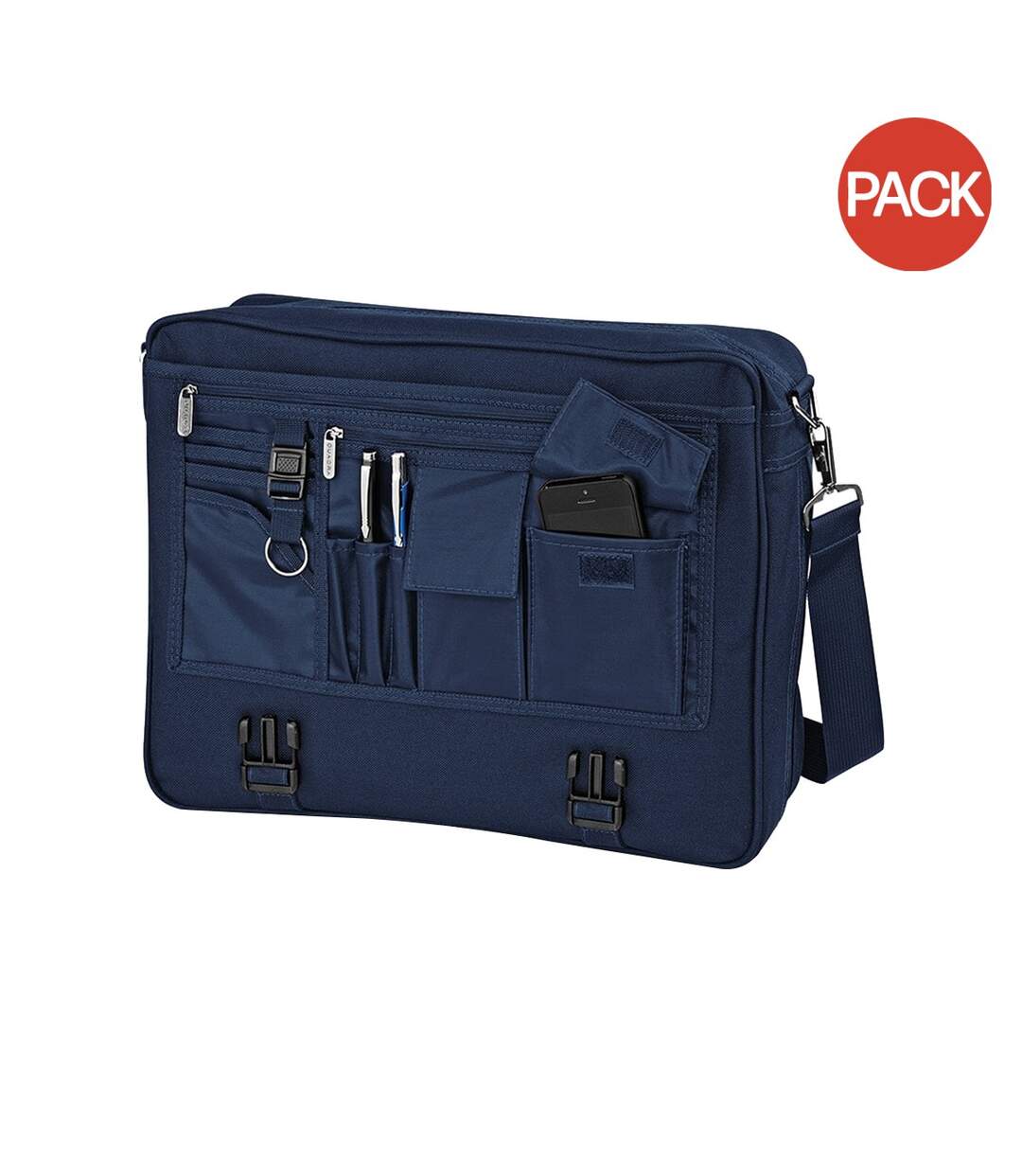 Lot de 2  Portfolio sacoche 12 litres taille unique bleu marine Quadra-1