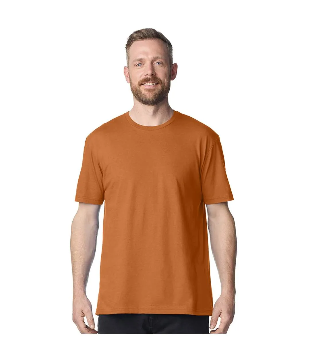 Mens Short Sleeve Soft-style T-shirt Fan Texas Orange Gildan-1