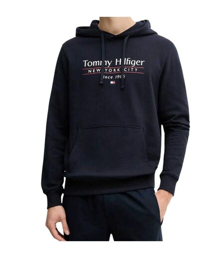 Sweat À Capuche Homme Bleu Marine Tommy Hilfiger