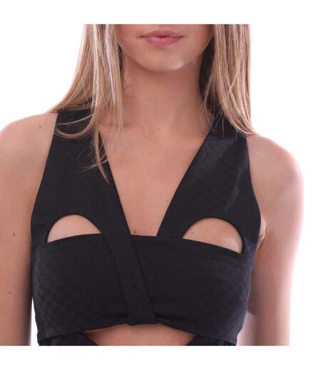 Womens/ladies mini monogram sleeveless top black Ambush