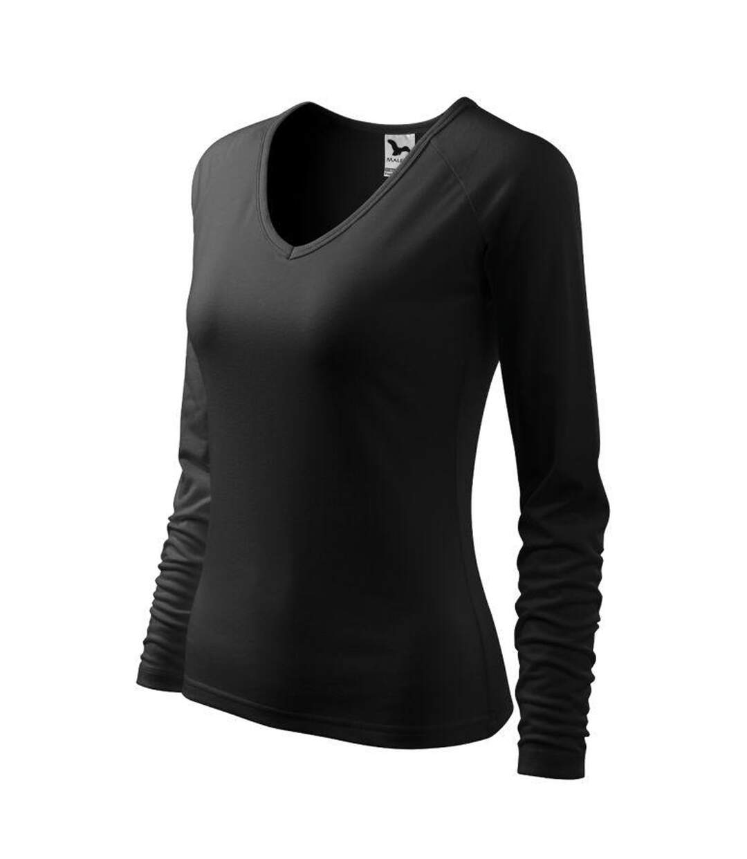 T-shirt Manches Longues Elegance Femme Noir Malfini-3