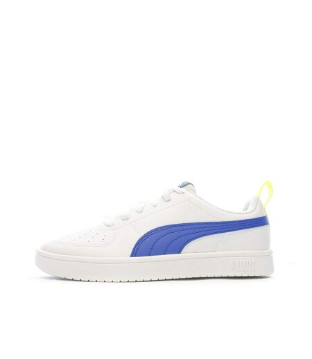 Baskets blanches/bleu femme puma rickie