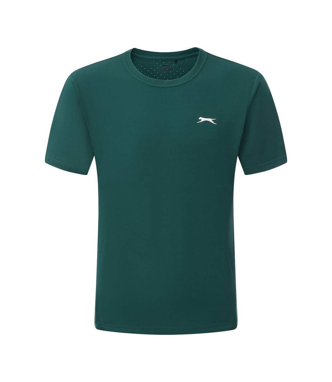 Mens Perforated Tennis T-shirt Green Slazenger-1