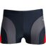 Short De Bain Sasha Homme Noir Gris Clair Rouge Aqua Speed-1