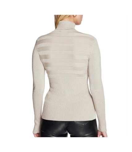 Pull Gris/Beige Brillant Femme Morgan Mentosa - S