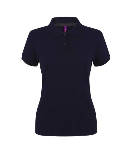 Henbury Womens/Ladies Cotton Pique Modern Polo Shirt (Navy) - UTPC6443